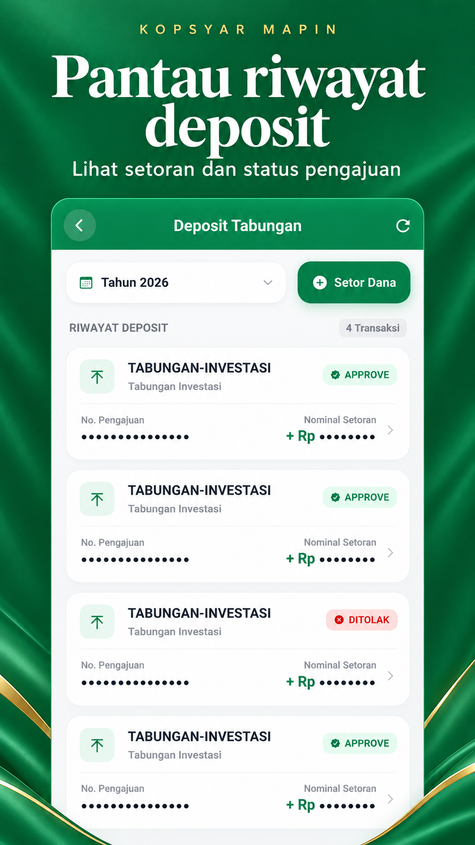 Fitur Deposito Syariah
