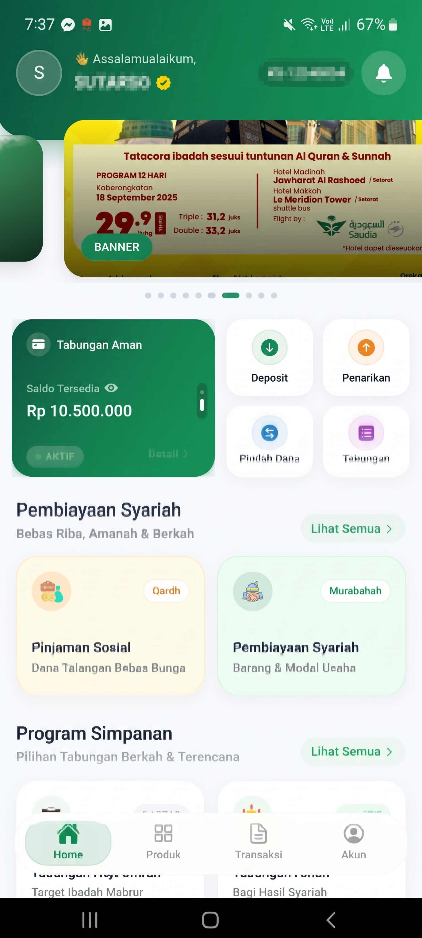 Beranda Aplikasi